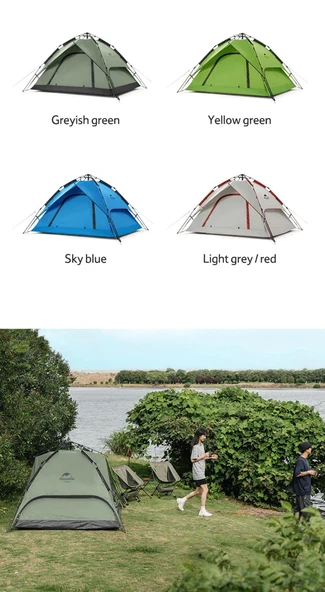 Naturehike 4 Kişilik Otomatik Kamp Çadırı