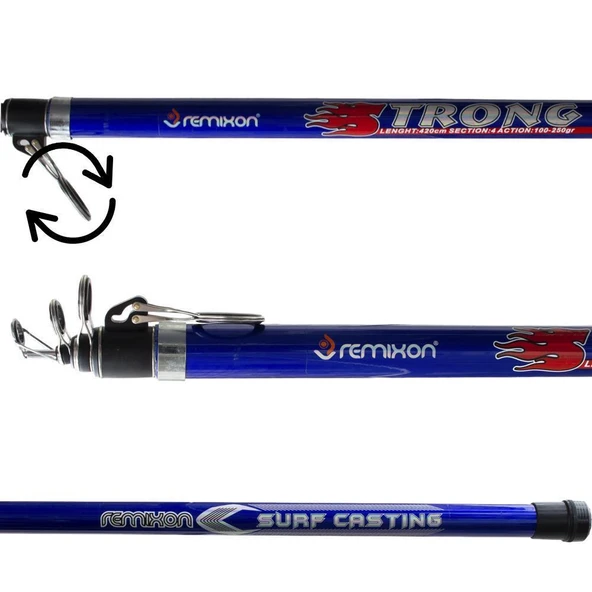 Remixon Strong 420 cm 100-250 gr Tele Surf Kamış - 9