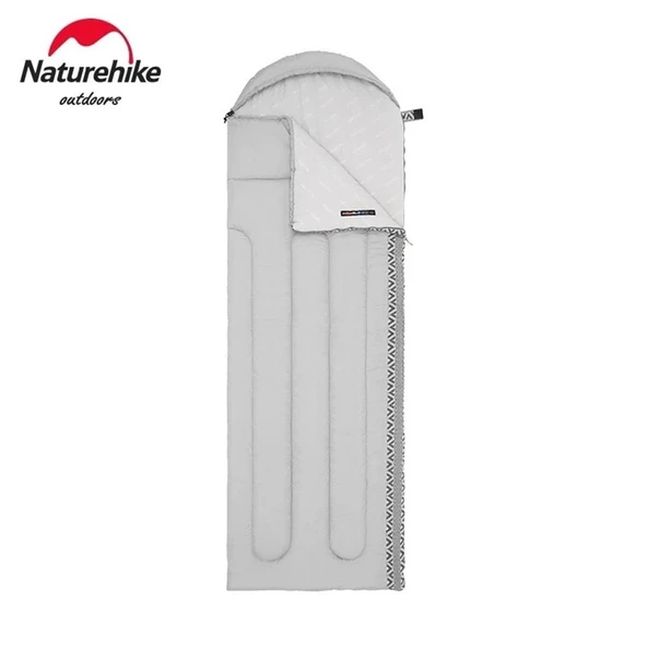 Naturehike L250 Zarf Tarzı Kapüşonlu Uyku Tulumu -10°C  GRİ Left