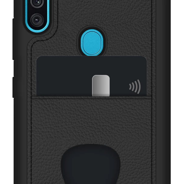 FitCase Samsung Galaxy A11 / M11 Kılıf Proda Deri Tek Kartlık Cepli Kapak - 8