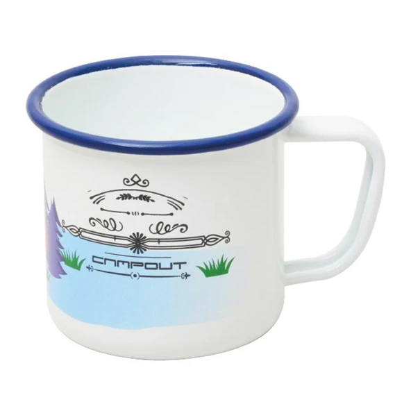 Campout Emaye Kupa Beyaz Çadır - Resim 2