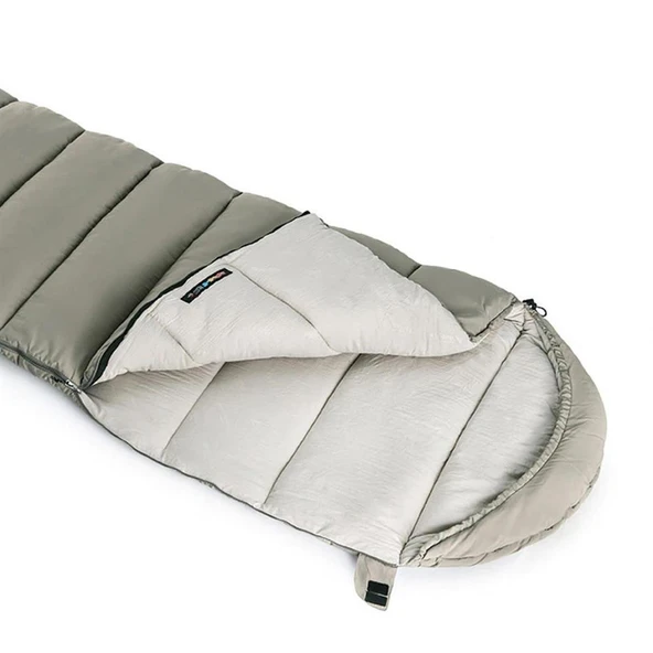 Naturehike M180 Pongee Pamuklu Uyku Tulumu -8°C GRİ Left - 5