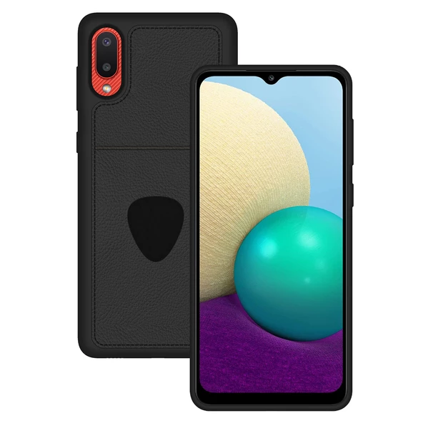 FitCase Samsung Galaxy A02 Kılıf Proda Deri Tek Kartlık Cepli Kapak - 7