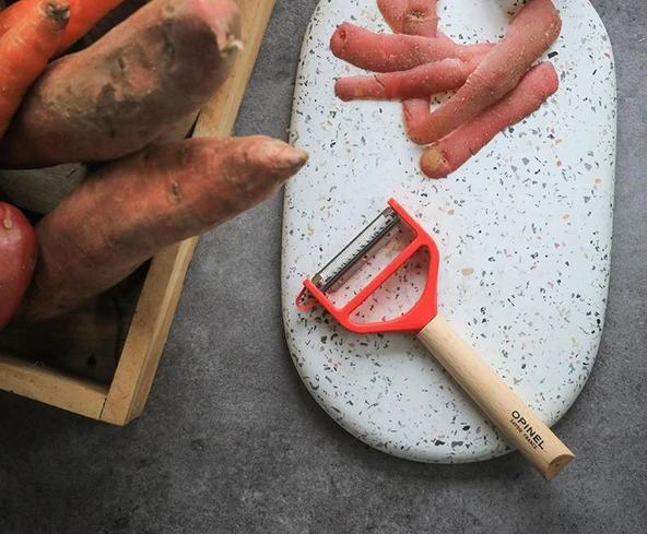 Opinel T-Duo Ahşap Saplı Meyve-Sebze Soyacağı - 6