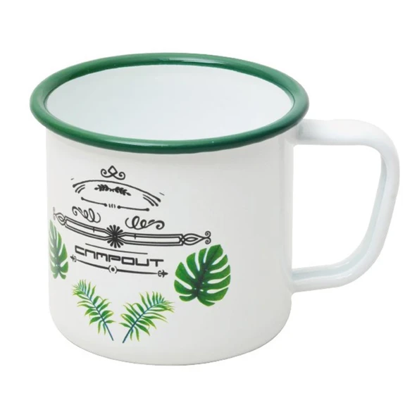 Campout Emaye Kupa Beyaz Karavan - Resim 2