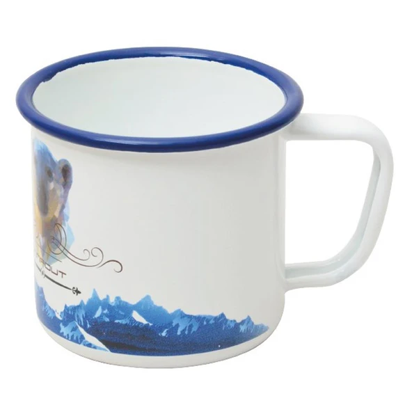 Campout Emaye Kupa Beyaz Bear - 2