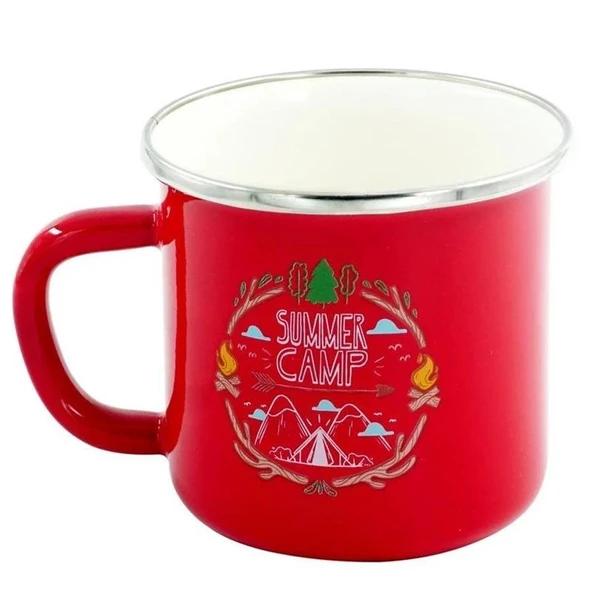 Orcamp Retro Emaye Kupa Bardak 330 cc [Summer Camp] - 3