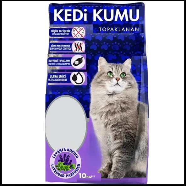 Uyguna-Yakala Kedi Kumu Lavanta Kokulu 10 Lt-CL.207