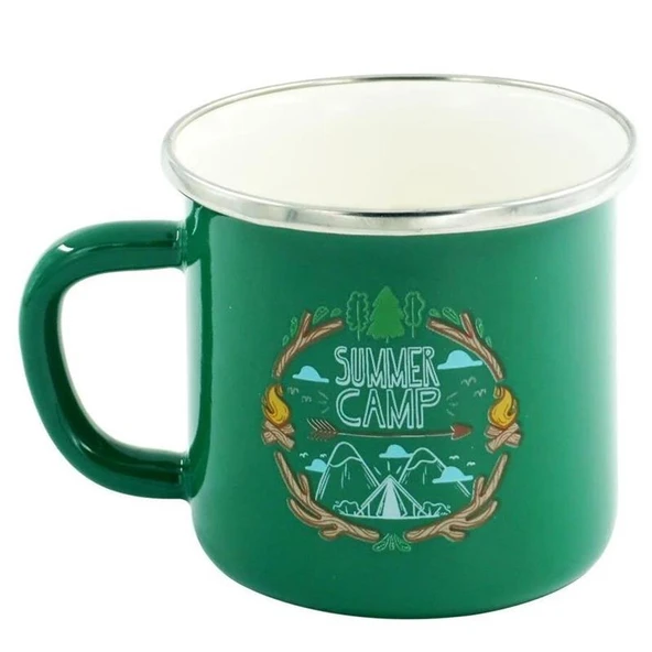 Orcamp Retro Emaye Kupa Bardak 330 cc [Summer Camp] - 5