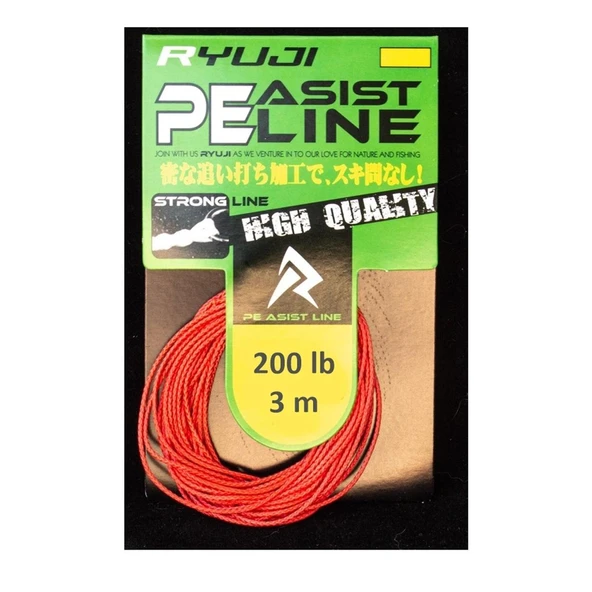Ryuji Assist PE Line (Red) Olta İğnesi İpi - 6