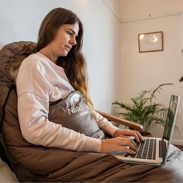 Naturehike U150 Zarf Tarzı Kapüşonlu Uyku Tulumu -6°C  HAKİ Right - 8