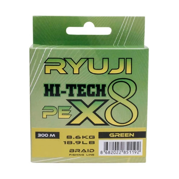 Ryuji Hi-Tech x8 Green İp Misina 300mt - 4