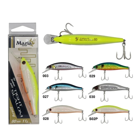 Maria Tight Slalom 80 mm 11 gr Sinking Suni Yem - Resim 2