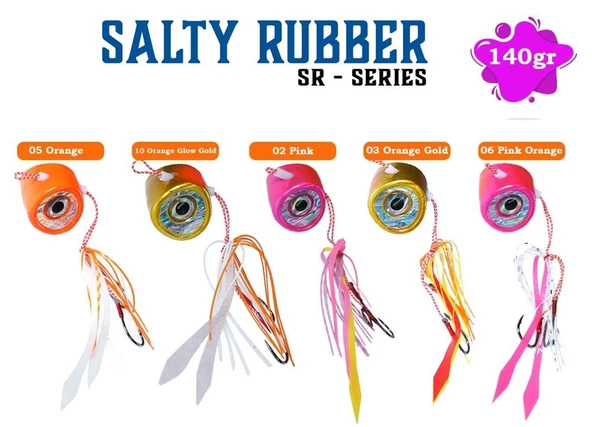 Fujin Salty Rubber 140 gr SR Serisi Tai Rubber Set - Resim 7