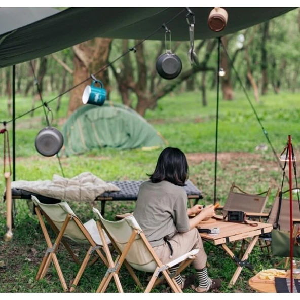 Naturehike Çok Fonksiyonlu Kancalı Ayarlanabilir Asma İpi 4.3 mt - 4