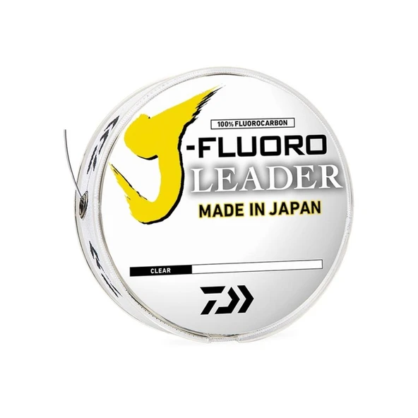 Daiwa J-FluoroCarbon Leader Misina  Clear 0,352 mm - Resim 4