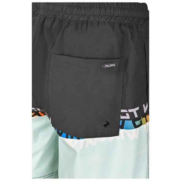 Fujin Pro Angler Short Mayo Anthracite Turquoise - Resim 7