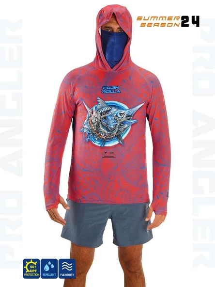 Fujin Rolla S24 Buff & Hoodie Swordfish Red - 2