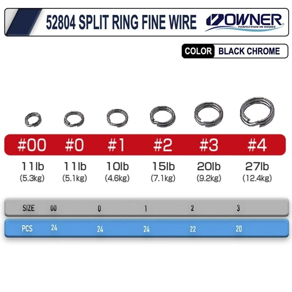 Owner 52804 Split Ring Fine Wire Halka - 2