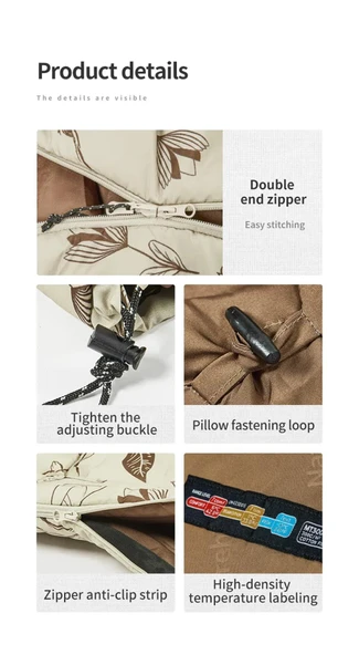 Naturehike Cute Mud Rabbit MT300 Zarf Trazı Pamuklu Uyku Tulumu -13°C  Laurel Right - 2