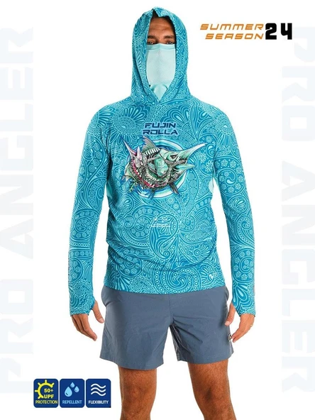 Fujin Rolla S24 Buff & Hoodie Swordfish Mint - 2
