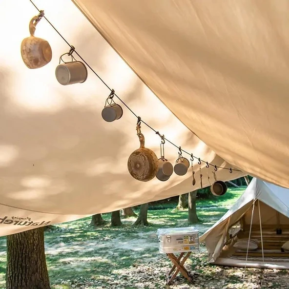 Naturehike Çok Fonksiyonlu Kancalı Ayarlanabilir Asma İpi 4.3 mt - 3