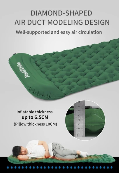 Naturehike FC-12 Infatable Şişme Kamp Matı - 10