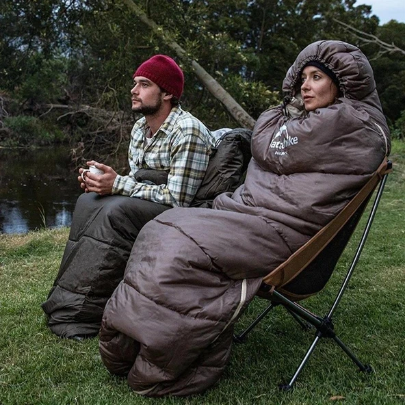 Naturehike U350S Zarf Tarzı Kapüşonlu Uyku Tulumu -17°C  HAKİ Left - 9