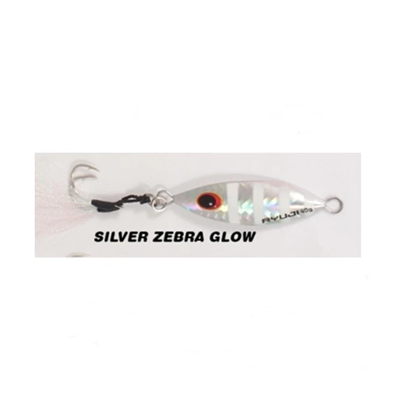Ryuji Slow King Jig Yem  Silver Zebra Glow 60 Gr