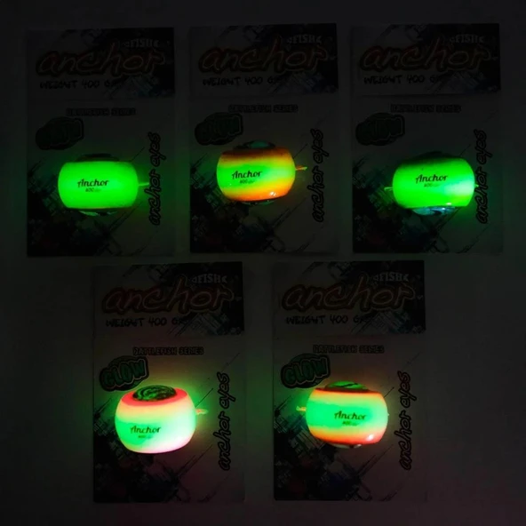 Anchor Melek Gözü [ Glowlu ]  YEŞİL 200 Gr - 4