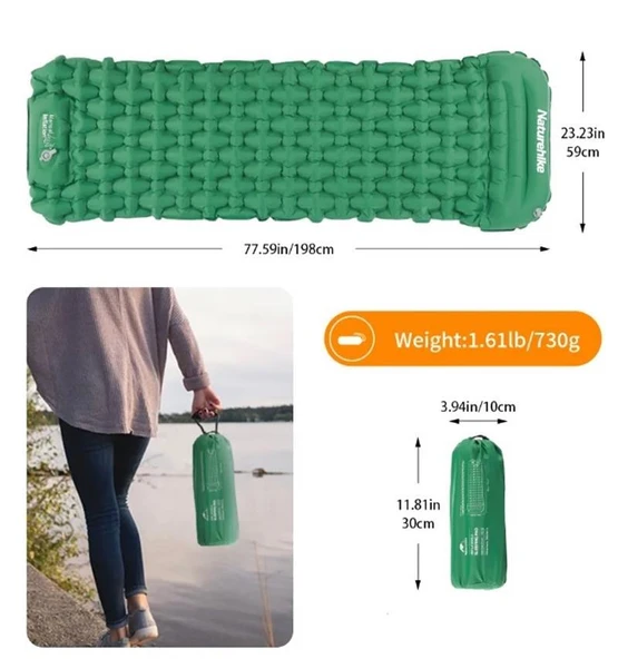 Naturehike FC-12 Infatable Şişme Kamp Matı - 11