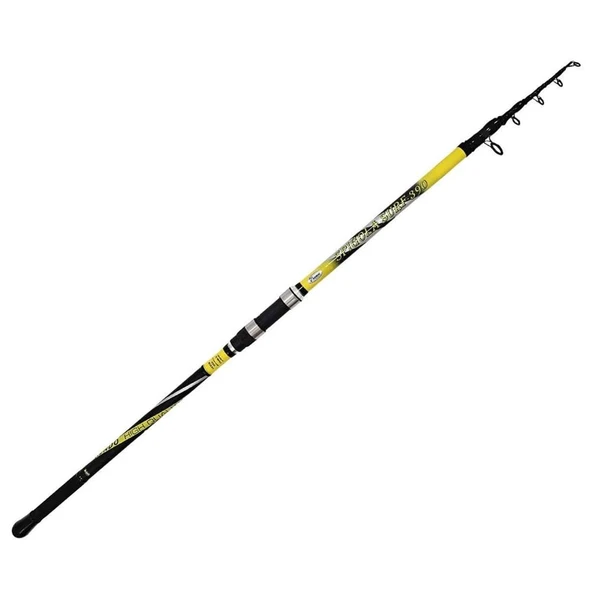 Kendo Spigola Surf 100-200gr Teleskopik Surf Kamışı  SİYAH/SARI 420 CM - Resim 5