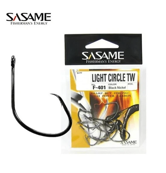 Sasame F-401 Light Ciircle TW Olta İğnesi  Black Nickel NO:2/0