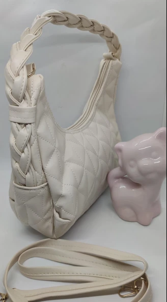 Saç Örgüsü Kulplu Kadın Kol Çantası ürün görseli