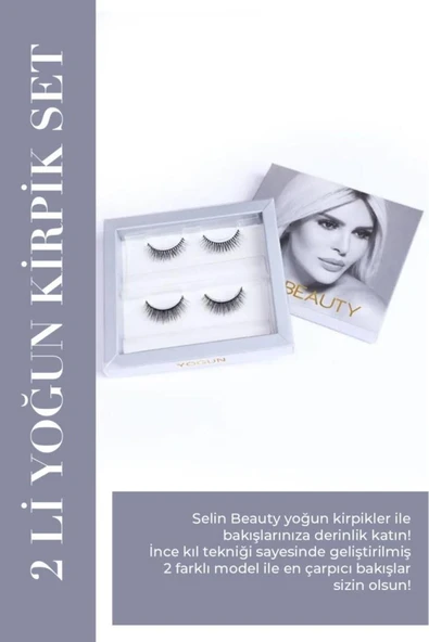 Selin Beauty 2 Li Yoğun Kirpik Set Takma Kirpik