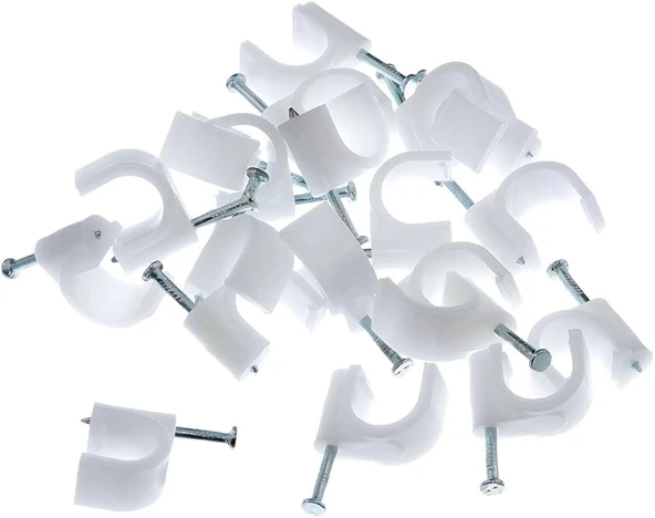 No:3 (10lu pk.) Beton Çivili Kablo Tutturma Kroşe (10 Lu Paket) - 2