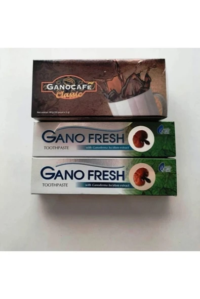 GANOCAFÉ CLASSIC +2 ADET GANO FRESH DİŞ MACUNU