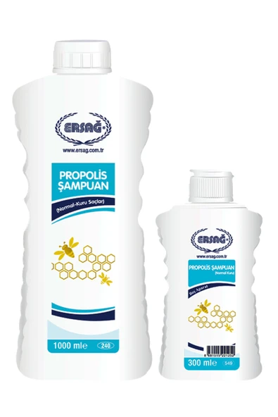 Ersağ Aparatlı Propolisli (Normal-Kuru) Şampuan 1000 ml