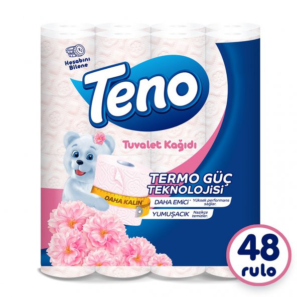 Teno Avantaj Paket Parfümlü Tuvalet Kağıdı 48 Rulo (16 Rulo x 3 Paket)