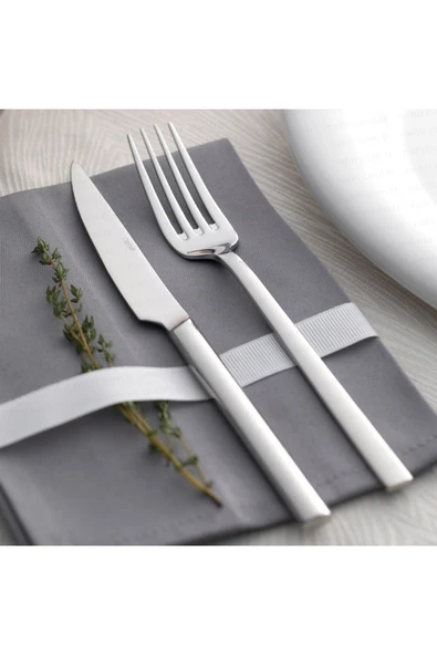 Nehir dalyan 18 parça çatal kaşık takımı - çatal kaşık seti 6 kişilik - Resim 2