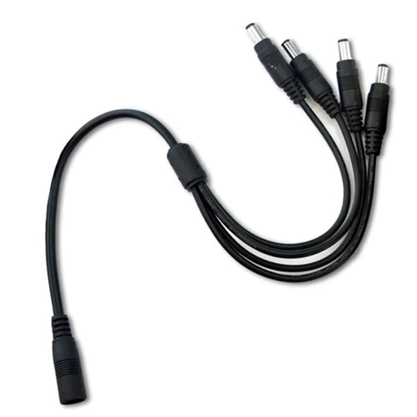 4'lü DC Power Jack Çoklayıcı Kablo ( 1 Dişi Uç / 4 Erkek Uç ) - 3