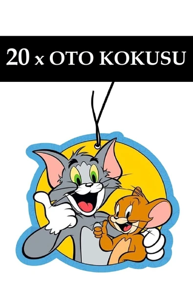 Birben Araç Kokusu Araba Parfümü Tom Ve Jerry Tasarımlı 20 Adet ürün görseli
