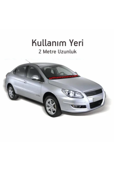 Birben Ön Cam Dış Panel Mühür Fitili / Ön Kaput Su Engelleyici Fitil 2 Metre Siyah Renk ürün görseli