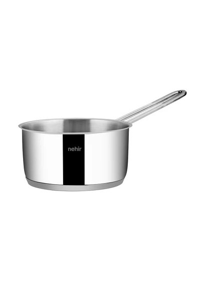 Nehir silver çelik 12 cm kapaksız sosluk tek kulplu 18/10 - 5
