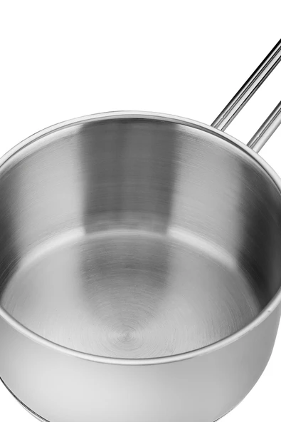 Nehir silver çelik 12 cm kapaksız sosluk tek kulplu 18/10 - 3