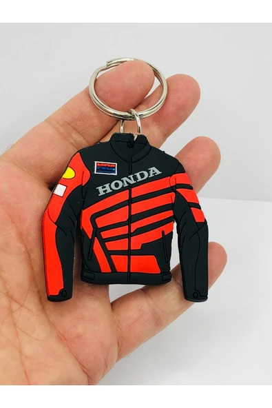 Honda Motorcu Ceket Kauçuk Anahtarlı