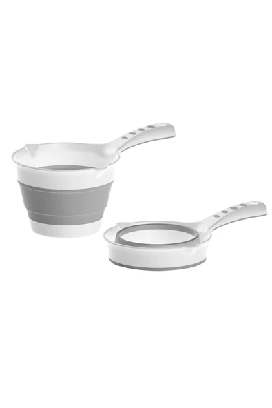 Moje Katlanır Küvet Seti Gri - 6