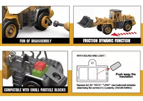 Mega Vinç Kepçe Kırıcı Montaj İnşaat Seti - 3