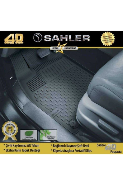 Sahler Peugeot 301 2013 Uyumlu Havuzlu Paspas 4.5d - Resim 2