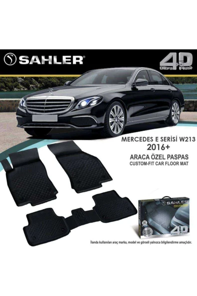 Sahler Mercedes W213 E250 2017 Tam Uyumlu 4.5d Havuzlu Paspas ürün görseli